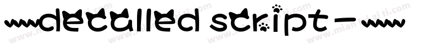 英文字体decalled script字体转换